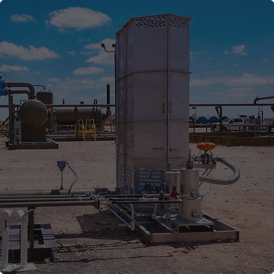 Equipment at oil refinery site